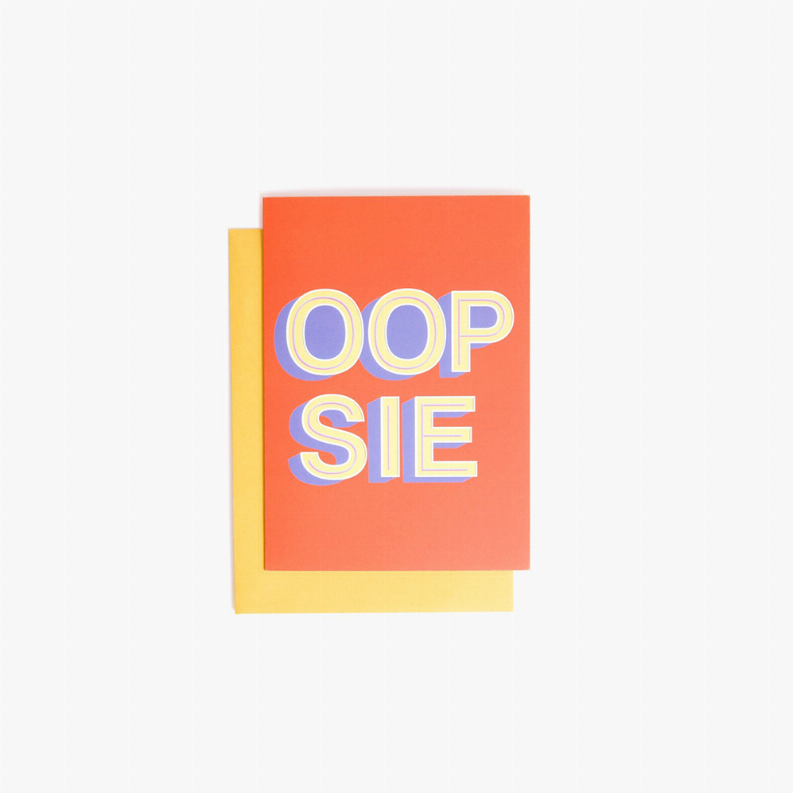 OOPSIE Greeting Card