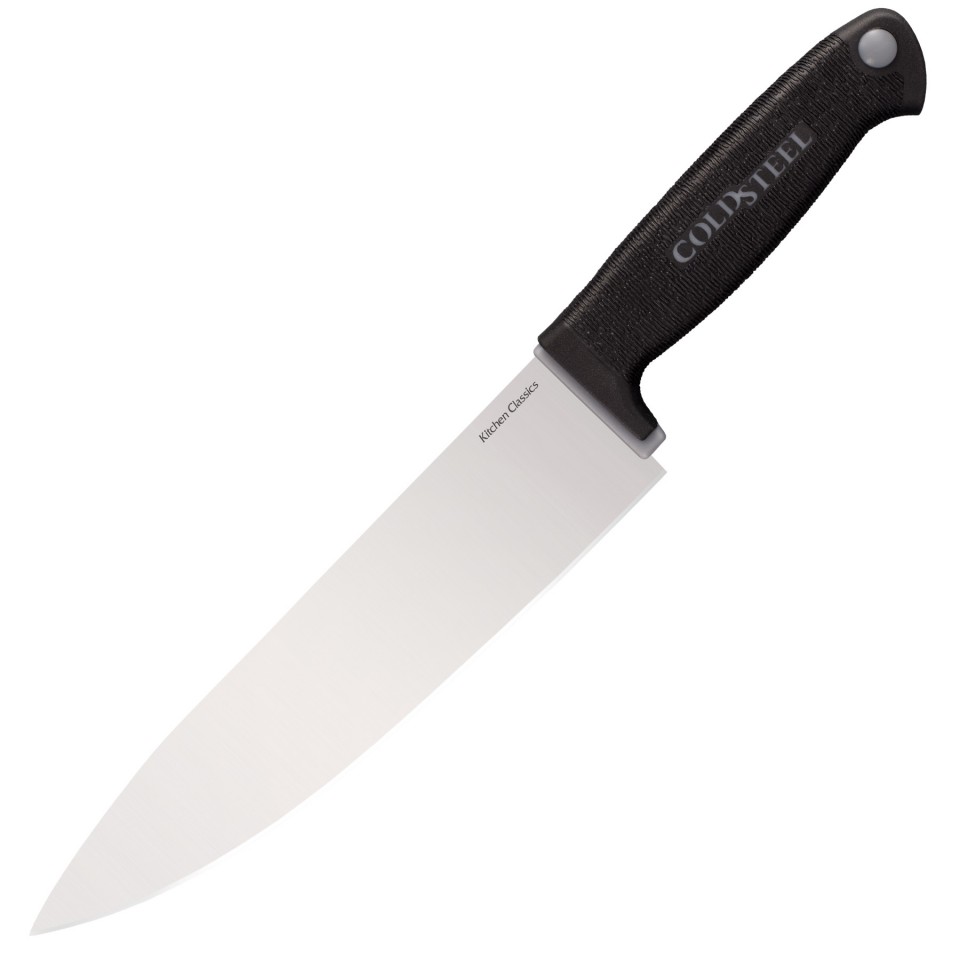 Chef+s Knife, Black Kray-Ex Handle, Plain