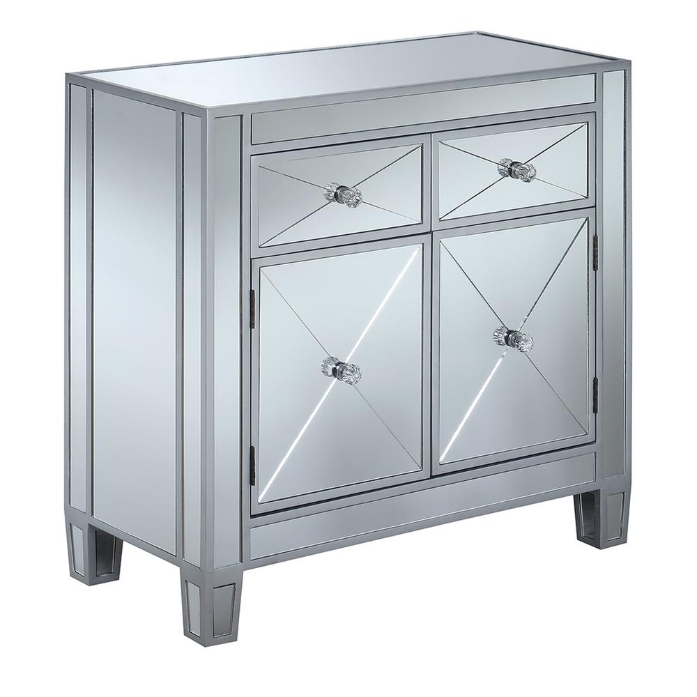 Gold Coast Vineyard 2 Drawer Mirrored Hall Table