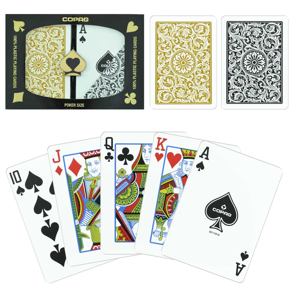 Copag 1546 Poker Black/Gold Regular