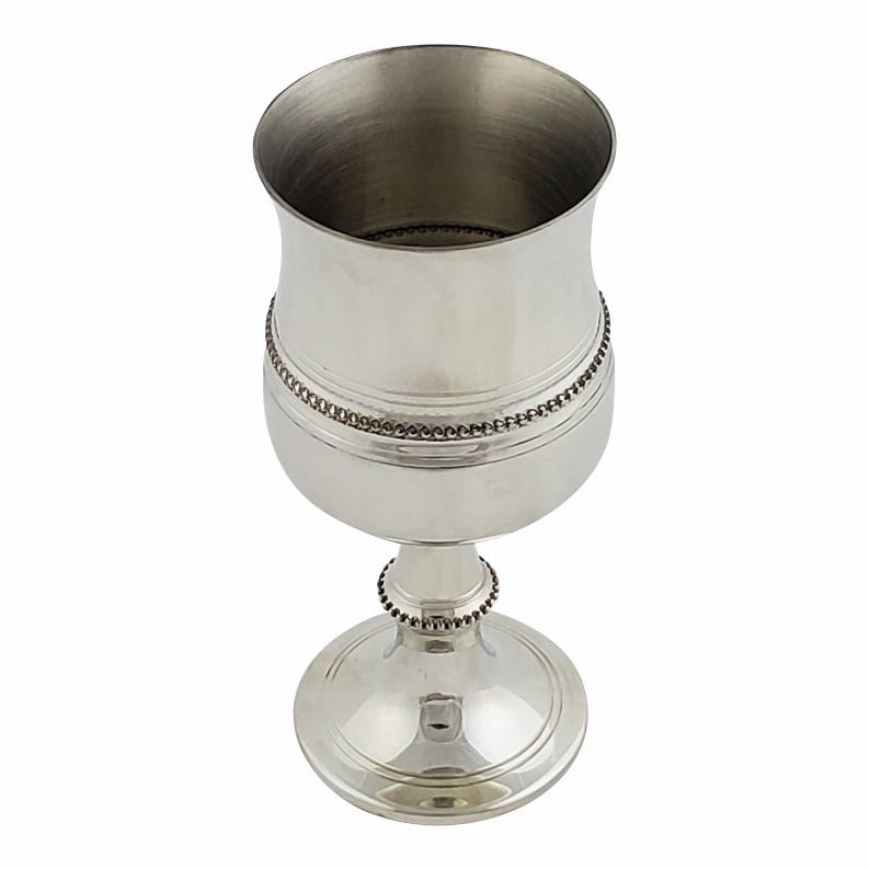 Beaded Goblet Pewter