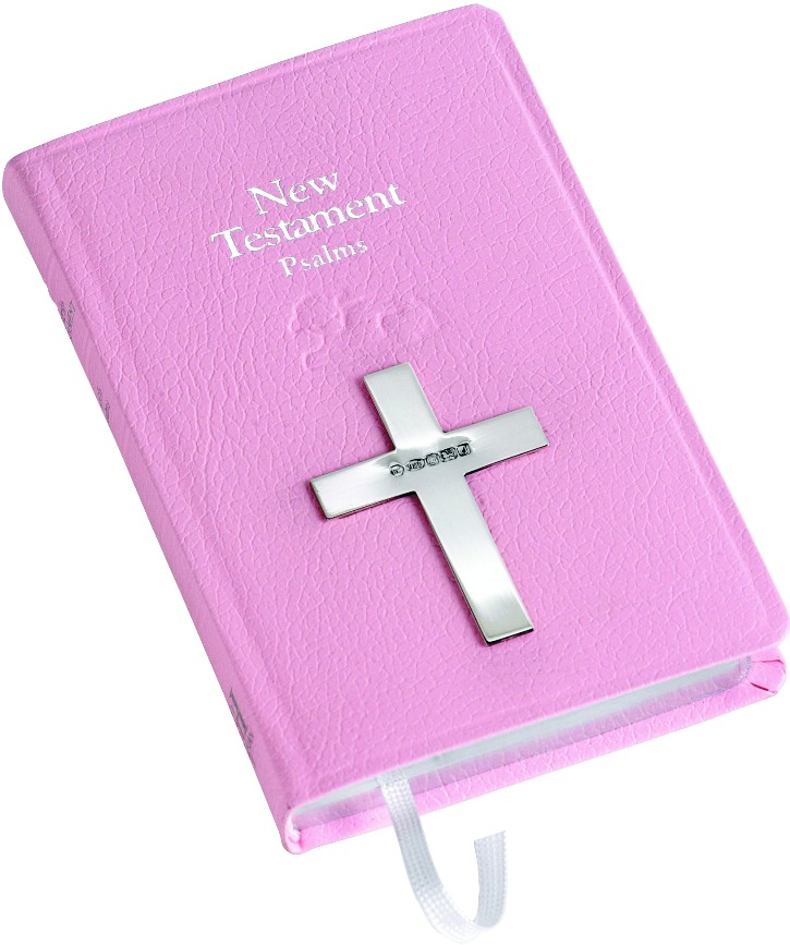 New Testament Bible With Sterling Silver Cross