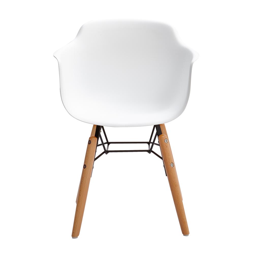 Midcentury Polypropylene Kids Side Chair, Set of 4 White