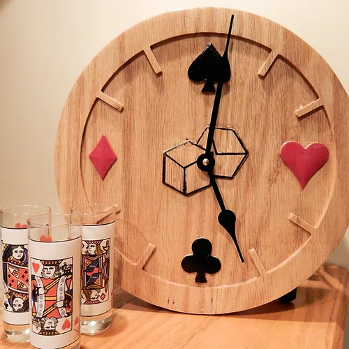 Playing Card Clock