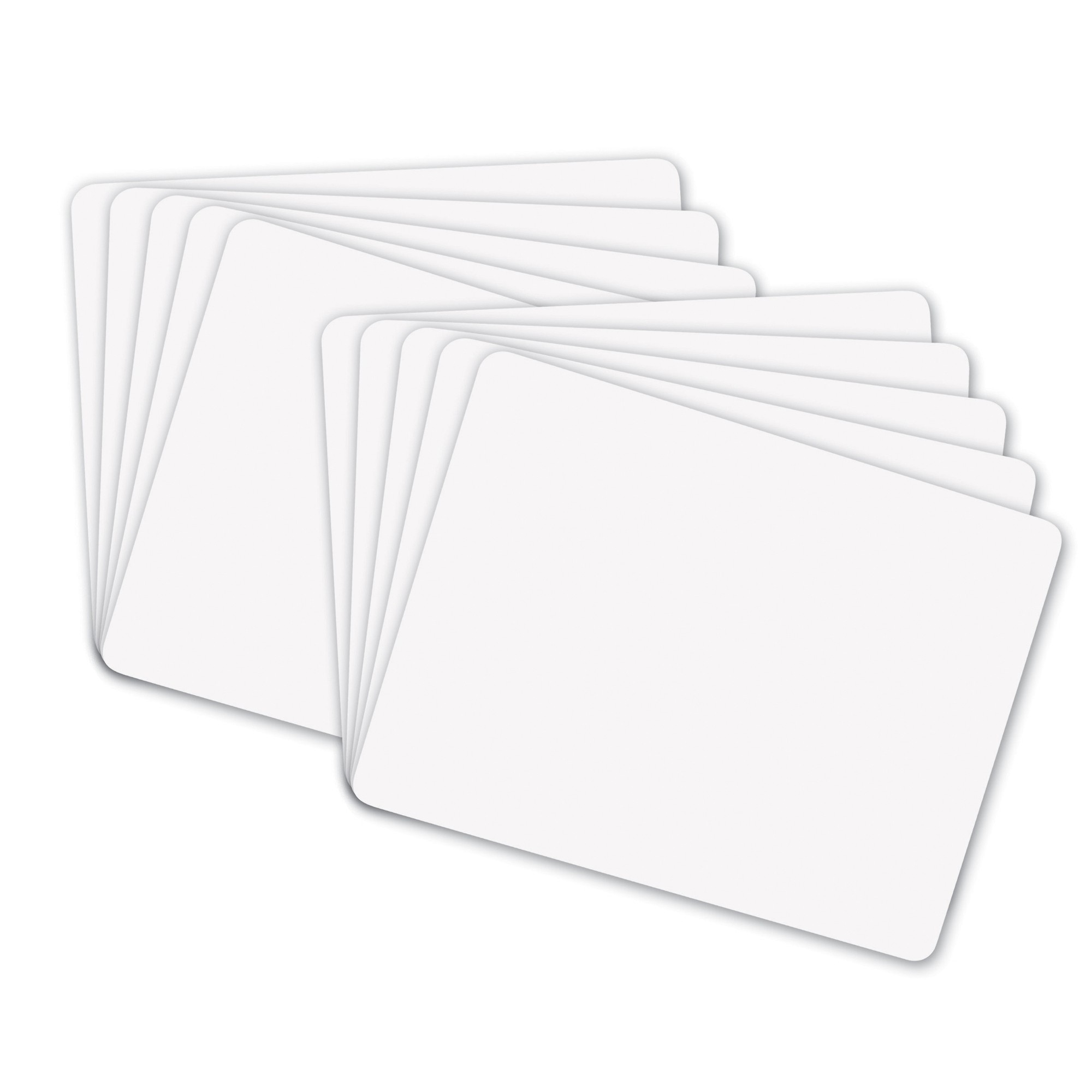 Creativity Street White Boards - 12" (1 ft) Width x 9" (0.8 ft) Height - White Melamine Surface - 10 / Pack