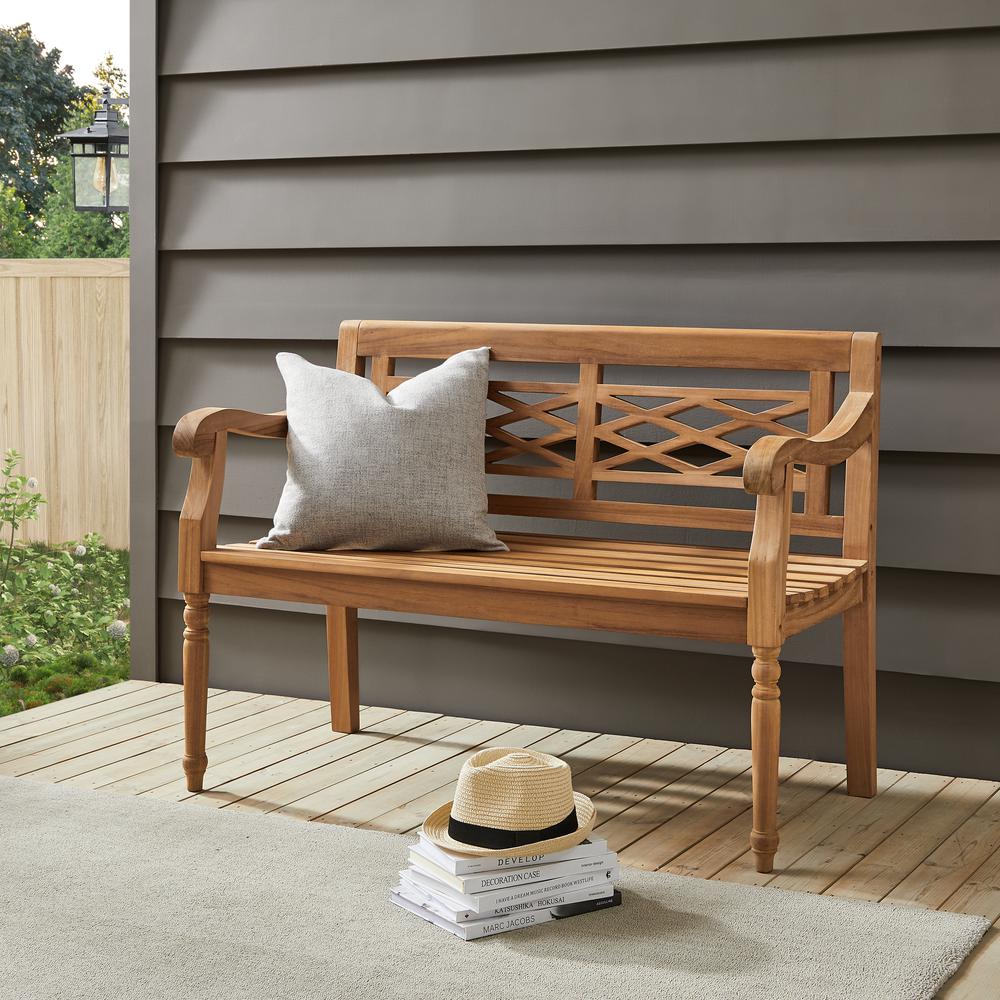 Olivier Indoor/Outdoor Teak Bench Teak