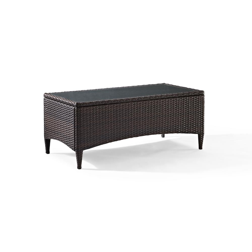 Kiawah Outdoor Wicker Coffee Table Sangria/Brown