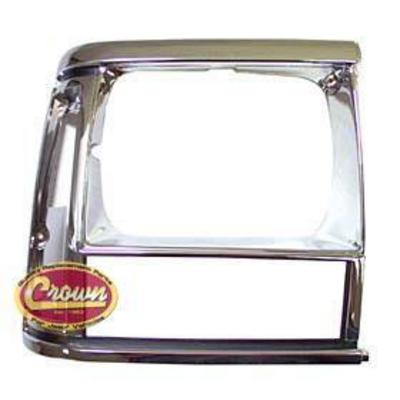 HEADLAMP BEZEL (BLACK/CHROME - LEFT)