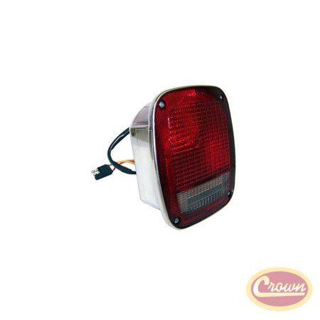 LEFT TAIL LAMP WITH SIDE MARKER, CHROME