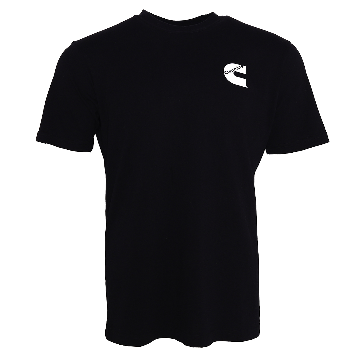 Cummins Unisex T-Shirt Short Sleeve Black Cotton Tagless Tee CMN4759 - Small