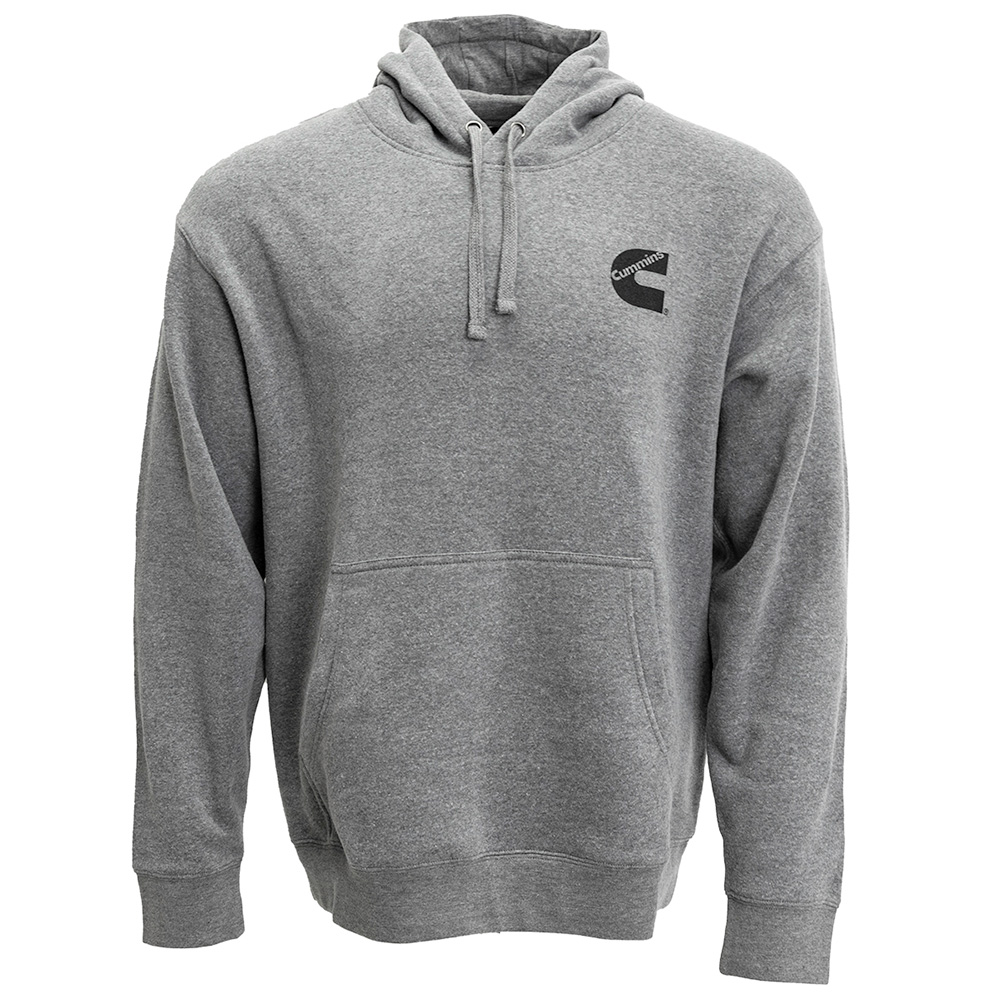 Cummins Unisex Fleece Pullover Hoodie Sweatshirt Gray in Comfortable Cotton Blend 3XL CMN5003