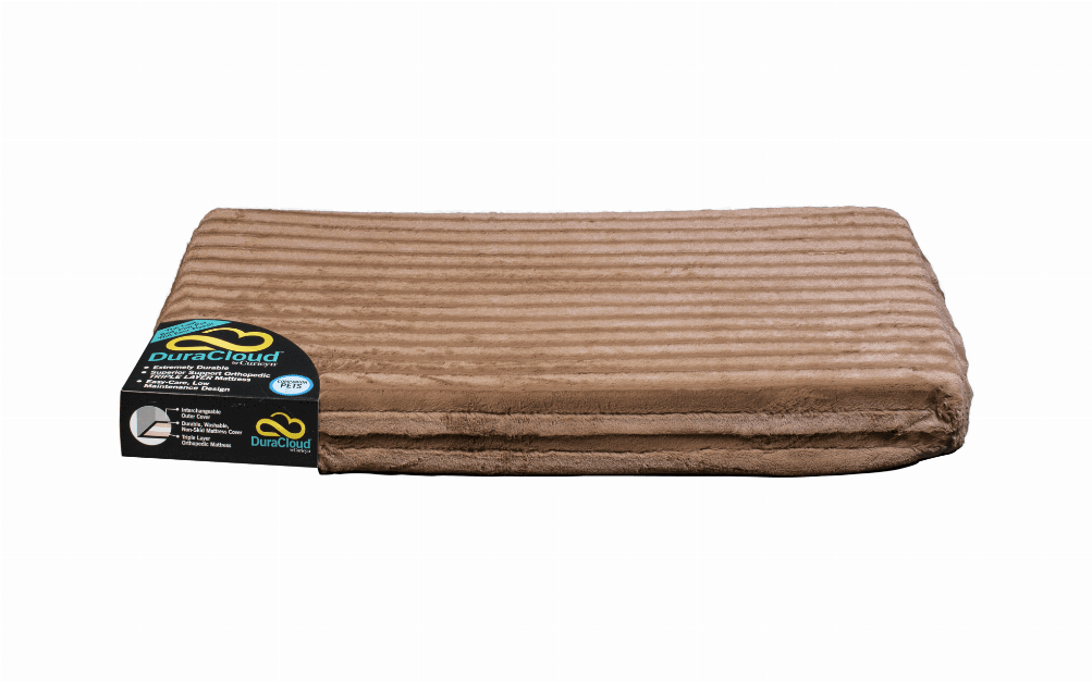 DuraCloud Orthopedic Pet Bed and Crate Pad X-Small Mocha