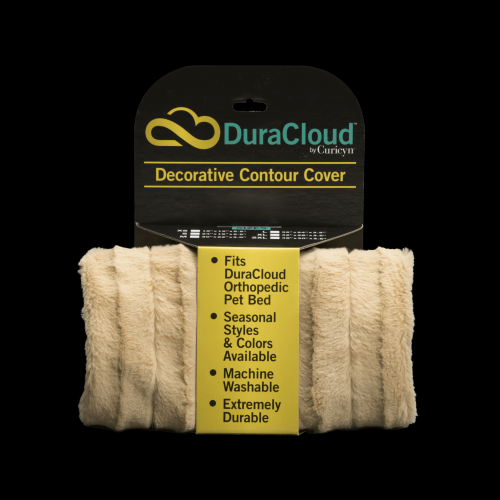 DuraCloud Orthopedic Pet Bed and Crate Pad Contour Cover XX-Large Camel