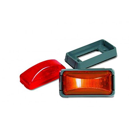 2.5IN X 1.25IN RECTANGULAR AMBER LED LIGHT, MOUNTING BRACKET