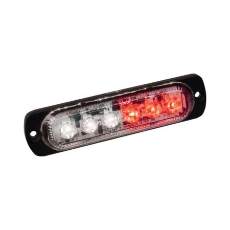 RED, WHITE LED ULTRA SLIM STROBE 6-WATT CREE, 480 LUMENS, 4 1/2 INLONG, 19 FLASH