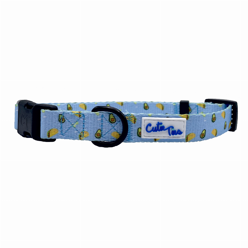 Cutie Ties Fun Design Dog Collar - Small Taco Tuesday