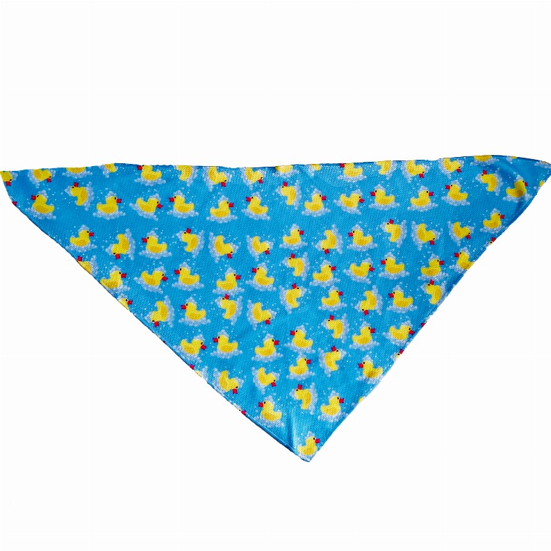 Cutie Ties Tie On Dog Bandana - Large Rubber Duckies