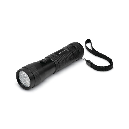 Cyclops 12 LED Aluminum Flashlight W/Red & Green LED 2 Pk