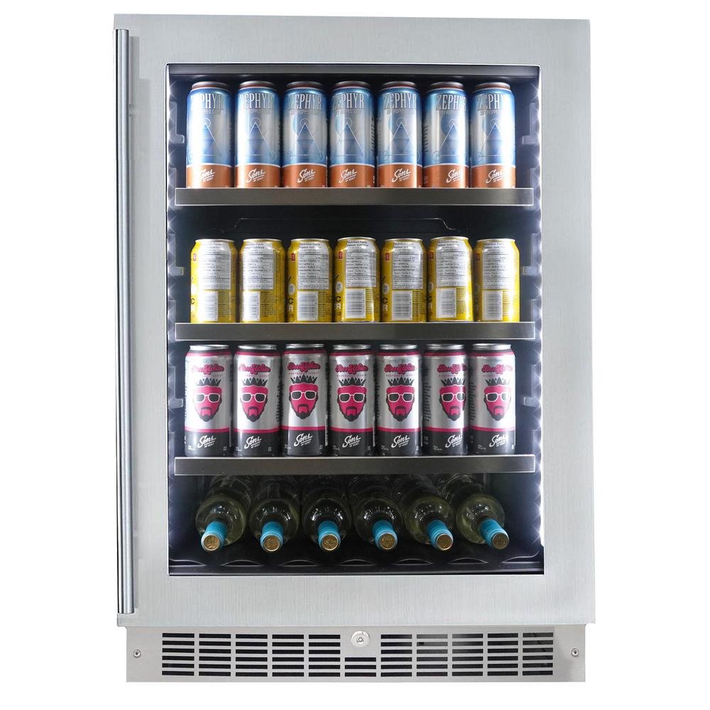 5.6 CuFt Integrated Beverage Center, 6 Wine Bottles & 126 Beverage Cans