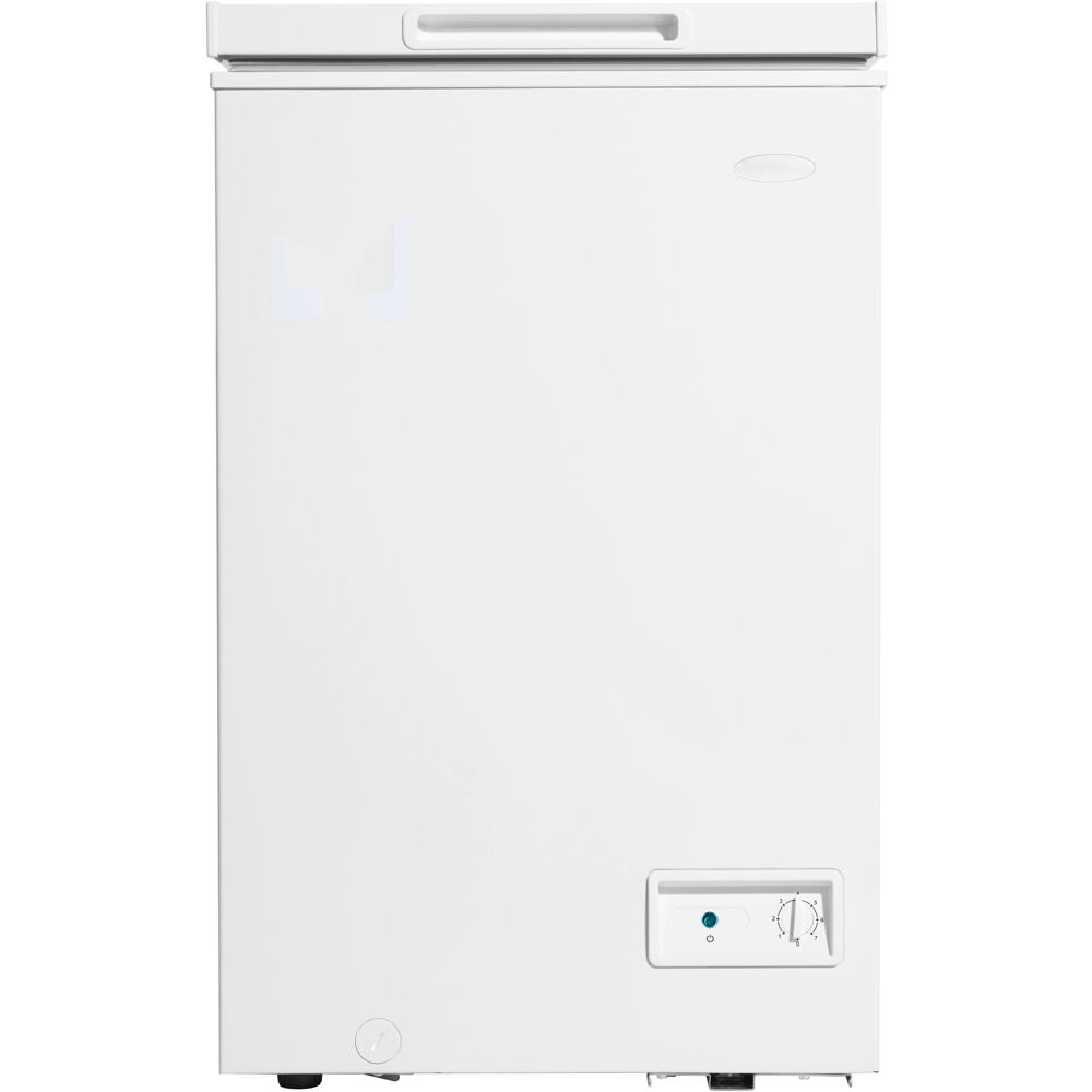 3.5 Cuft Chest Freezer, 1 Basket, Up Front Temp Control