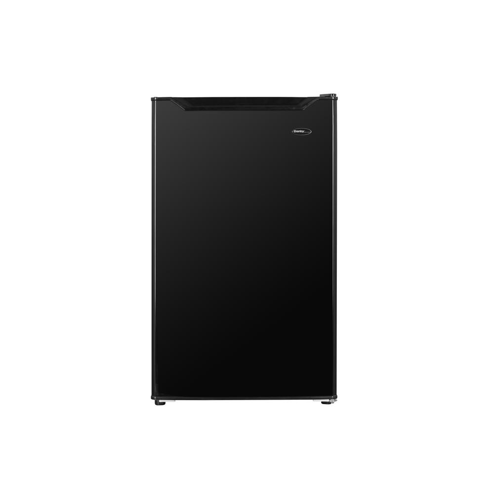 4.4 CuFt. Refrigerator, Push Button Defrost, Full Width Freezer Section