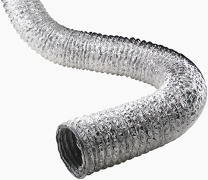 No Logo F0450 Aluminum Flex Duct (5-ply Supurr-Flex ducting; 50ft; Nonretail bulk)