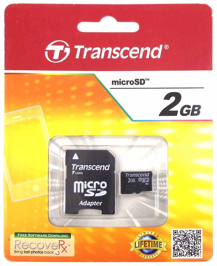 Transcend 2 Gb Micro Sd Flash Memory Card