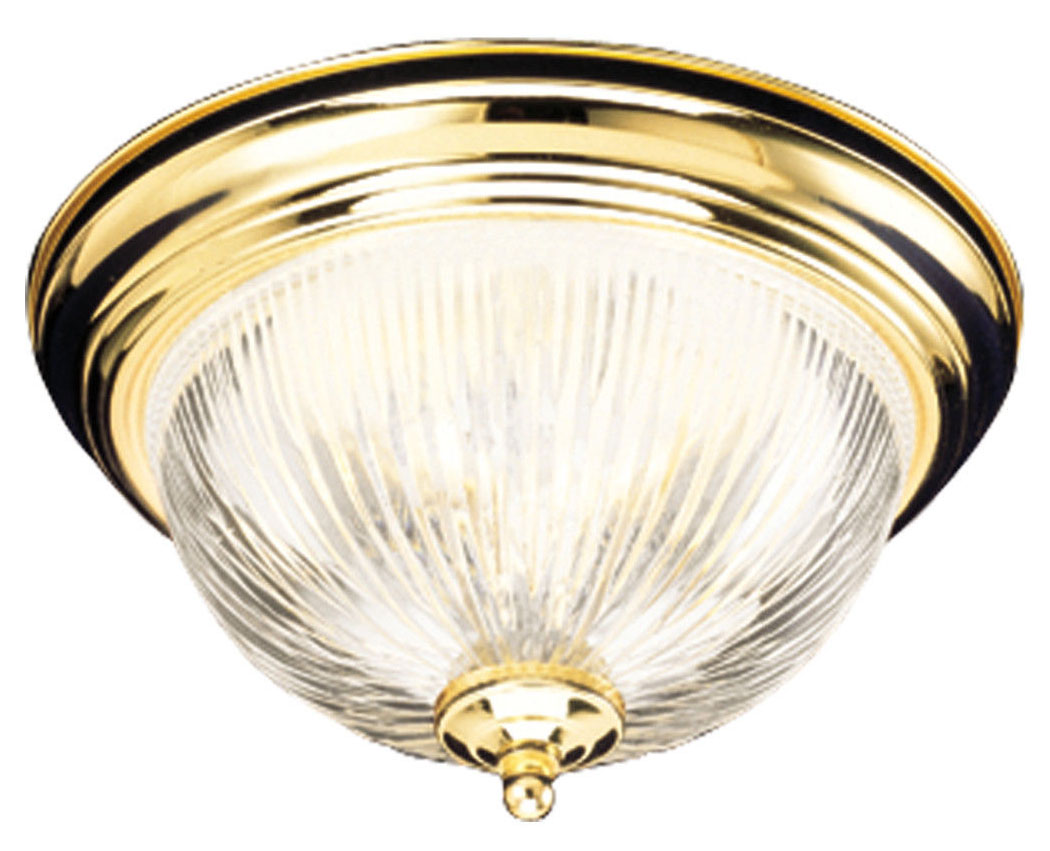 Millbridge 1-Light 11.25-Inch Ceiling Mount, Polished Brass