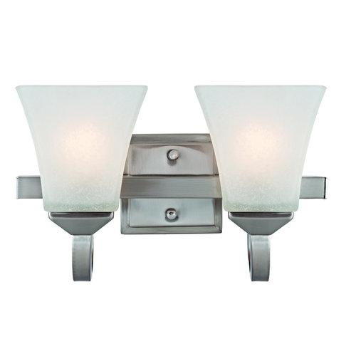 Torino 2-Light Vanity Light, Satin Nickel