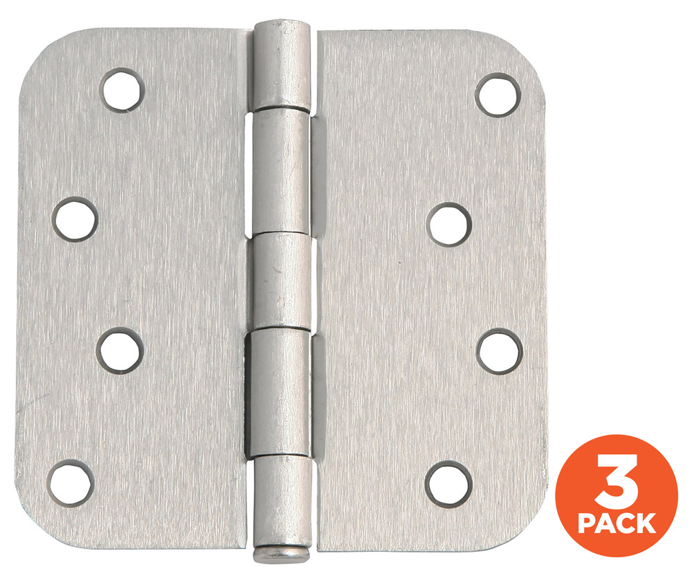 3-Pack Hinge 4", Satin Nickel