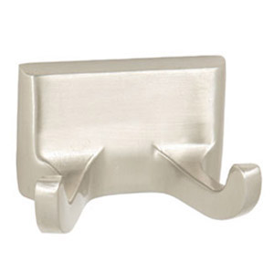 Millbridge Double Robe Hook, Satin Nickel