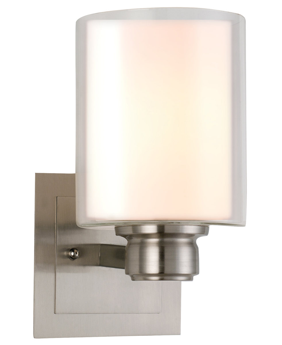 Design House 556134 Oslo 1-Light Wall Mount, Satin Nickel