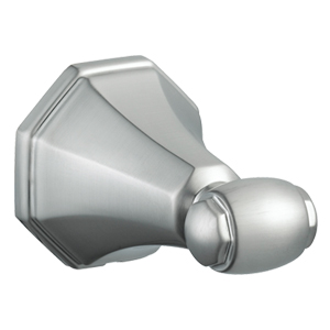 Barcelona Single Robe Hook, Satin Nickel
