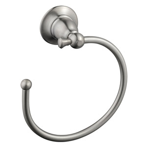 Oakmont Towel Ring, Satin Nickel