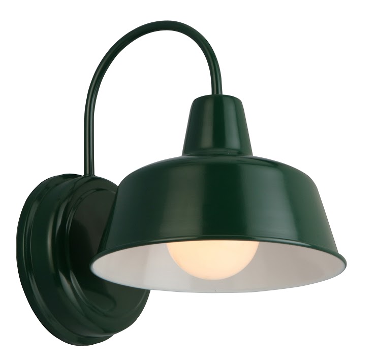 Mason 1 Light Indoor/Outdoor Wall Light, Forest Green