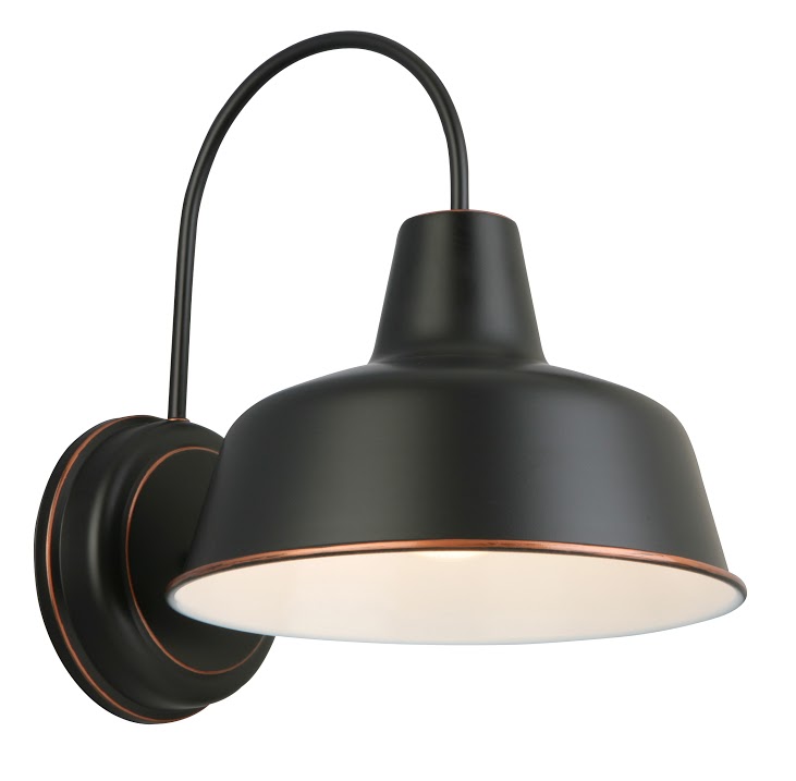 Mason 1 Light Indoor/Outdoor Wall Light, Oil Rubbed Bronze