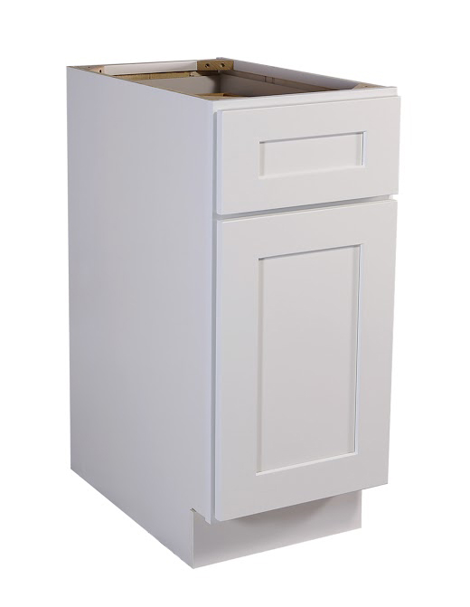 Brookings 12" Fully Assembled Kitchen Base Cabinet, White Shaker