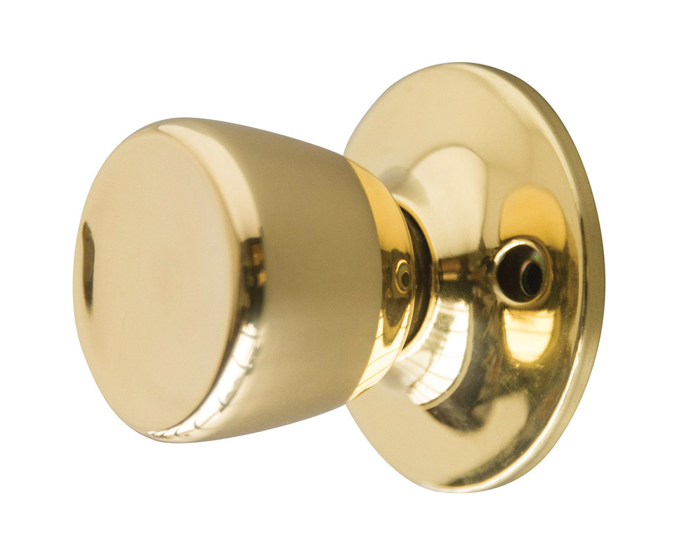 Design House 728287 Terrace Dummy Door Knob, Polished Brass