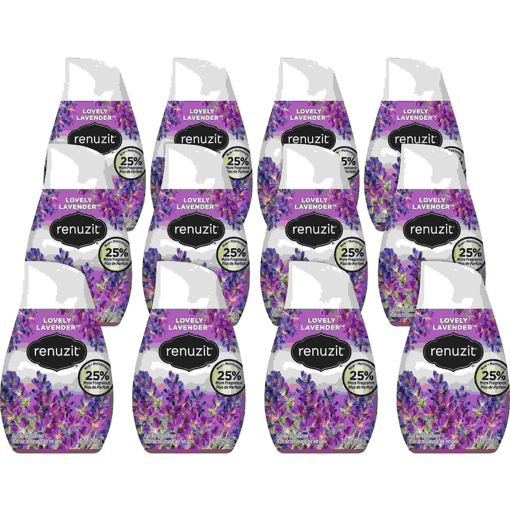 Adjustables Air Freshener, Fresh Lavender, Solid, 7 oz, 12/Carton