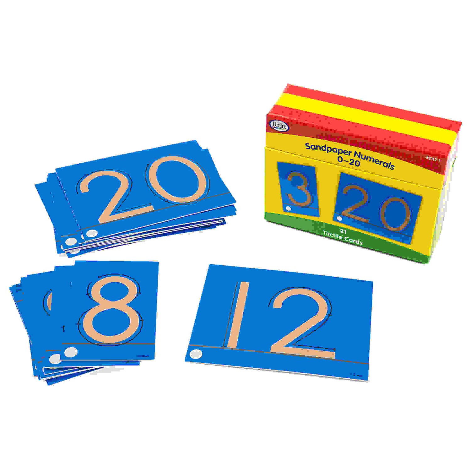 Tactile Sandpaper Numerals 0-20