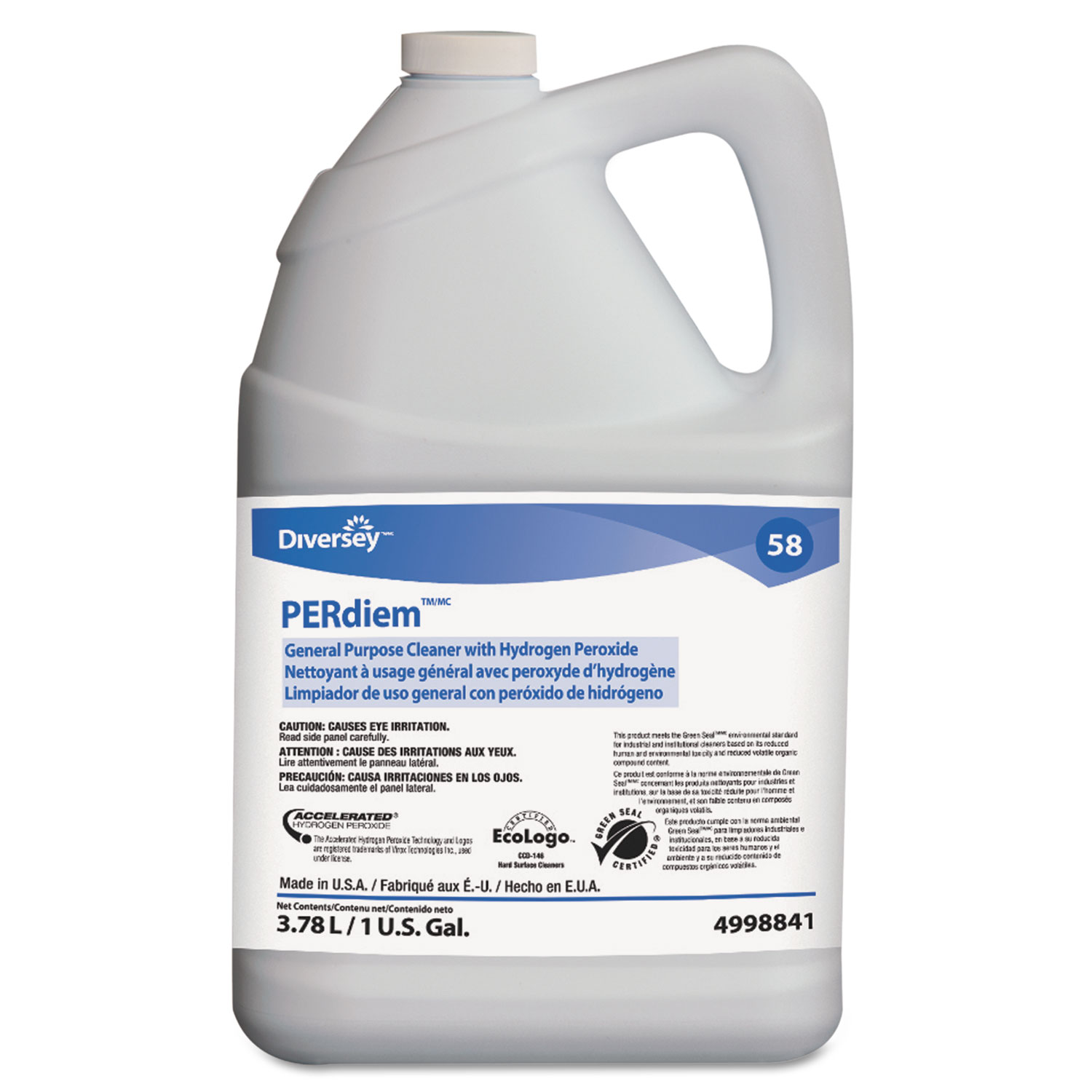 PERdiem Concentrated General Purpose Cleaner - Hydrogen Peroxide, 1gal, Bottle