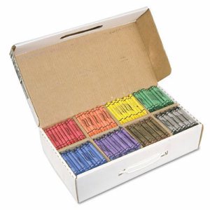 Crayons Master Pack, 8 Colors (100 Each), 800 Count