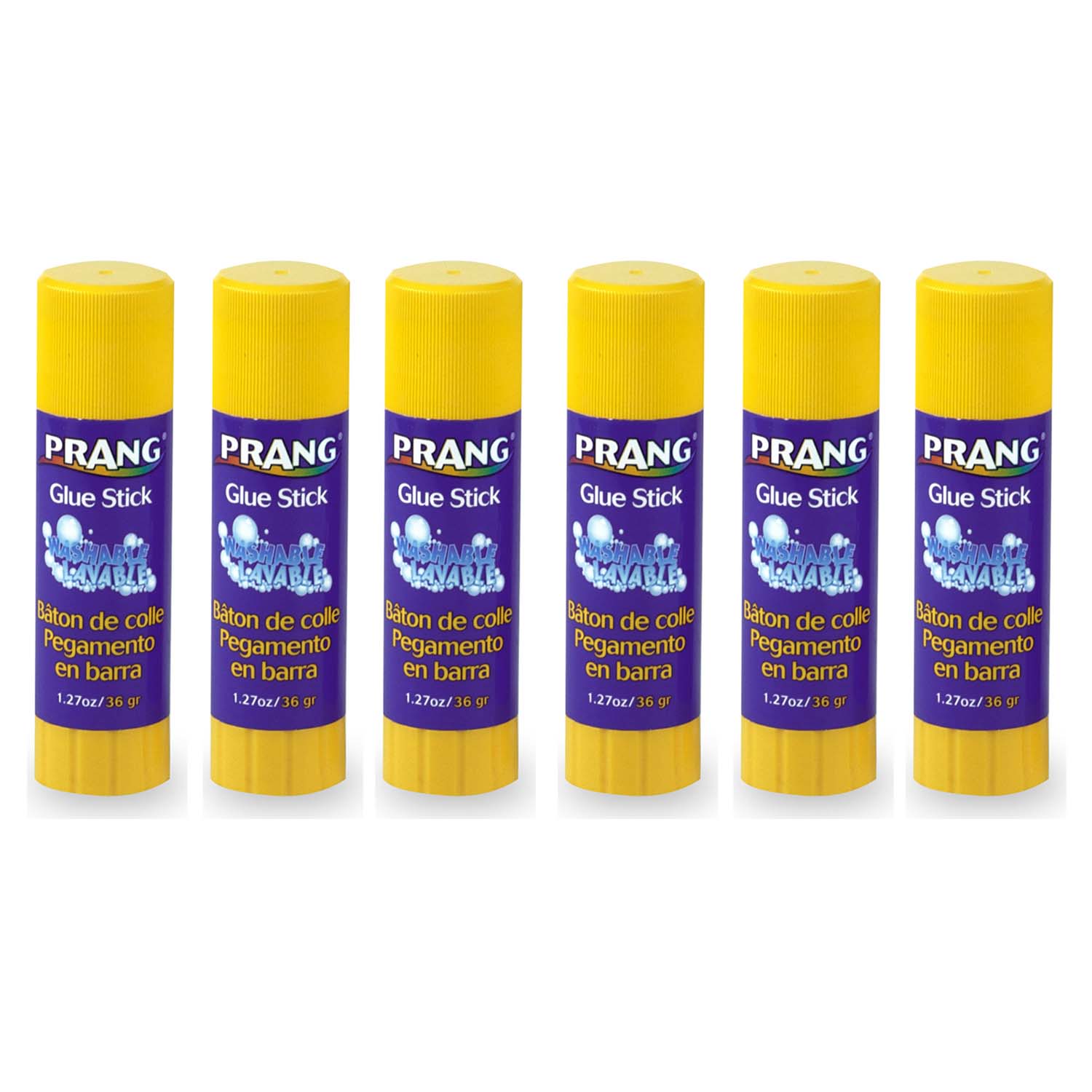 Washable Glue Stick, 1.27 oz, Pack of 6