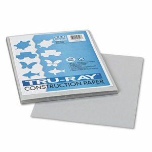 Construction Paper, Gray, 9" x 12", 50 Sheets