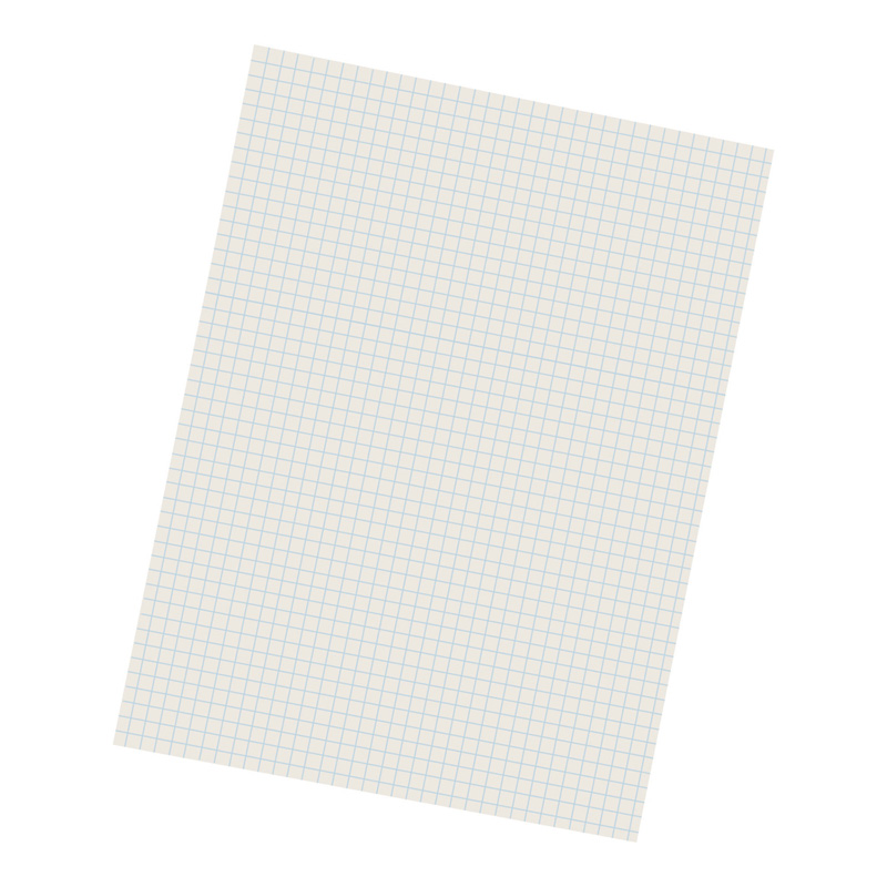 Grid Ruled Drawing Paper, White, 1/4" Quadrille Ruled, 9" x 12", 500 Sheets