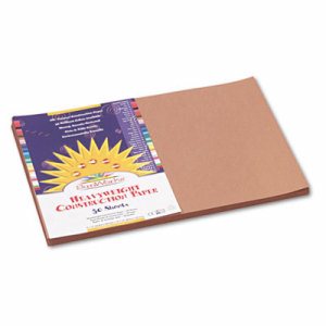 Construction Paper, Light Brown, 12" x 18", 50 Sheets