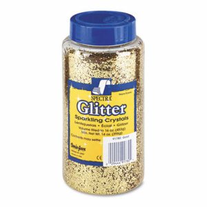 Glitter, Gold, 1 lb., 1 Jar