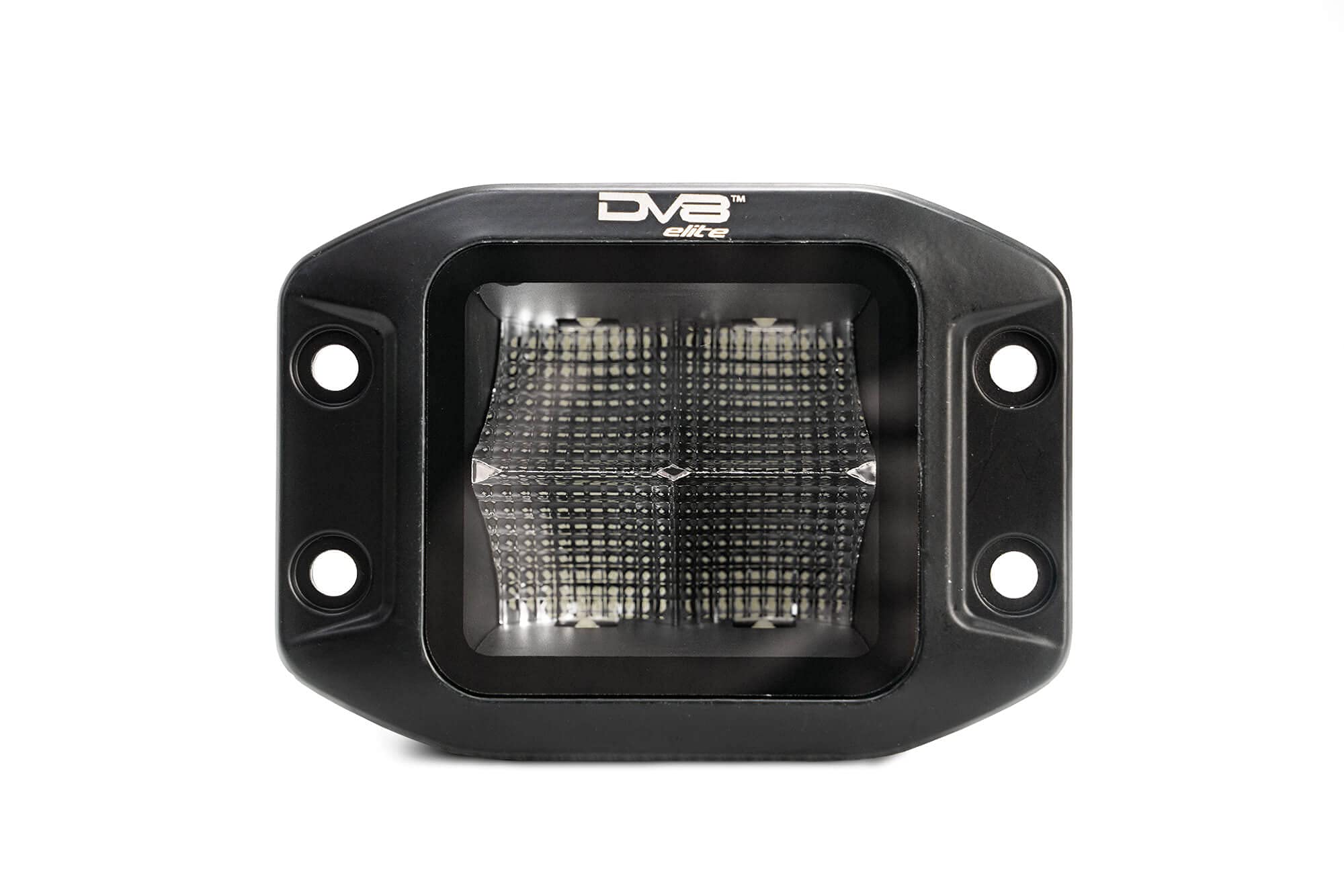 BE3FMW40W  UNIVERSAL 3 INCH FLUSH MOUNT CUBE LIGHT FLOOD PATTERN 40W 4800 LUMENS SOLD IN SINGLES