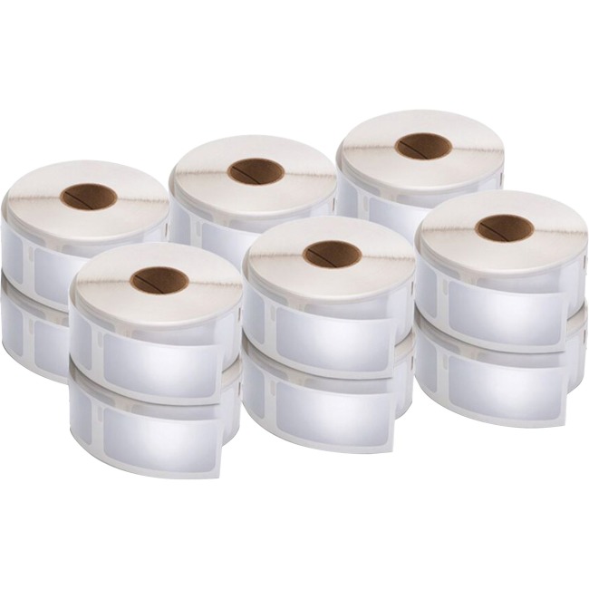 LW Multipurpose Labels, 1" x 2.13", White, 500/Roll, 12 Rolls/Pack