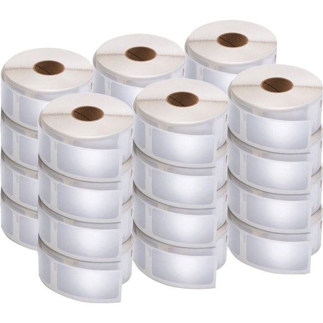 LW Multipurpose Labels, 1" x 2.13", White, 500/Roll, 24 Rolls/Pack
